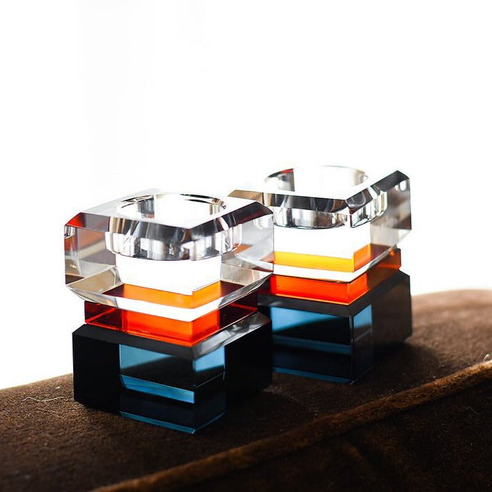 Color Block Tealight Holders