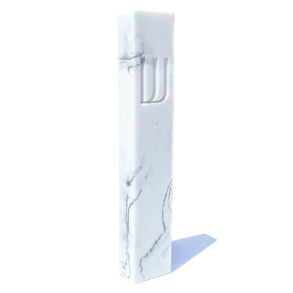 White Marble Stone Mezuzah