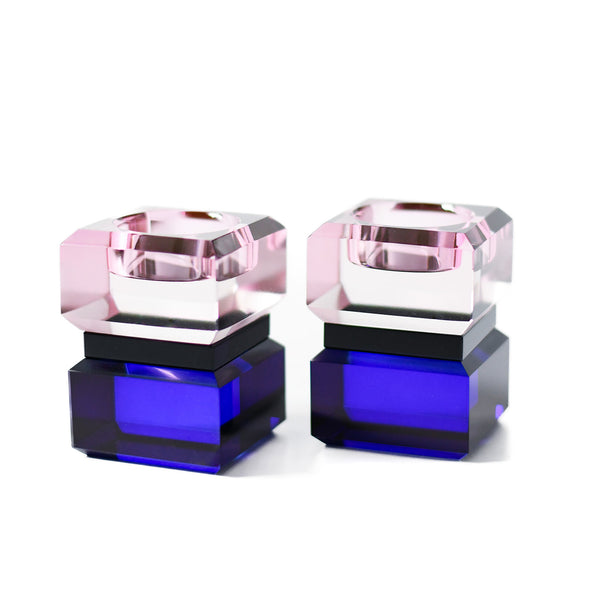 Color Block Tealight Holders