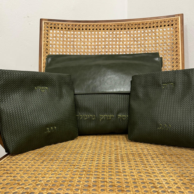 Kinor David Textured Talit and Tefillin Bags