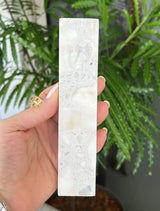 Terrazo Quartz Shin Engraved Mezuzah