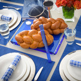 Solid Challah Board Blue