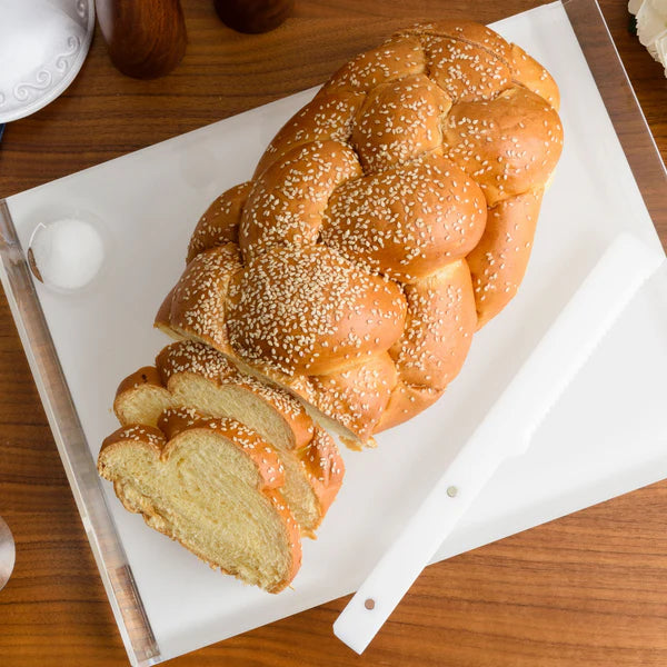 Solid Challah Board White