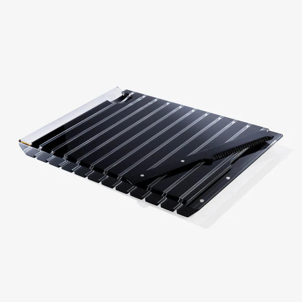 Striped Challah Board Black