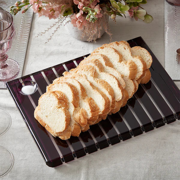 Striped Challah Board Eggplant