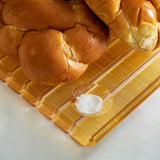 Striped Challah Board Gold