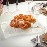 Striped Challah Board Marble