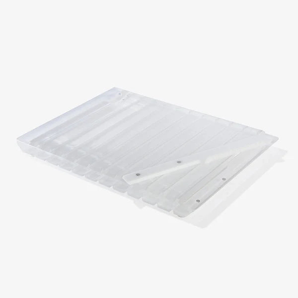 Striped Challah Board White