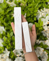 White Classic Shin Marble Stone Mezuzah