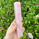 Rose Quartz Shin Engraved Mezuzah