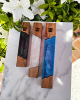 Resin-Wood Mezuzah