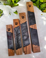 Resin-Wood Mezuzah