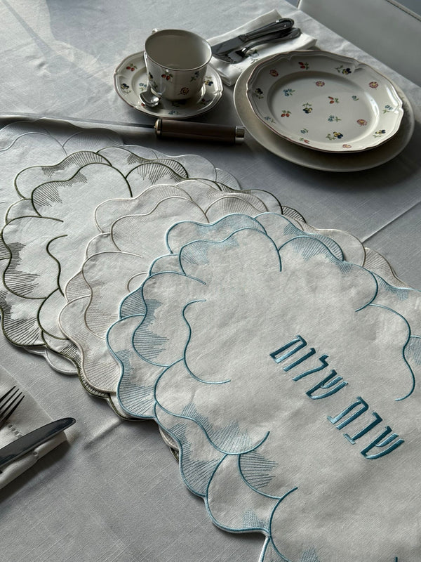 Flower Linen Challah Cover