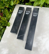 Absolute Black Marble Mezuzah