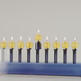 Oil Menorah Blue