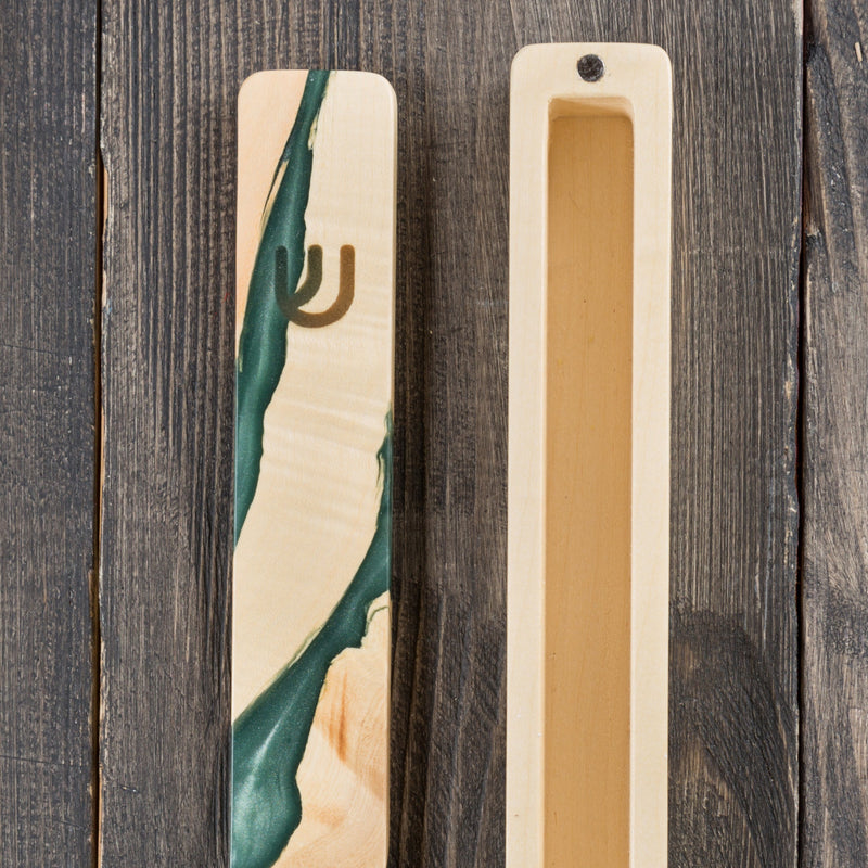 Green Wood Mezuzah