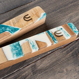 SeaFoam Wood Mezuzah