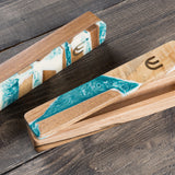 SeaFoam Wood Mezuzah