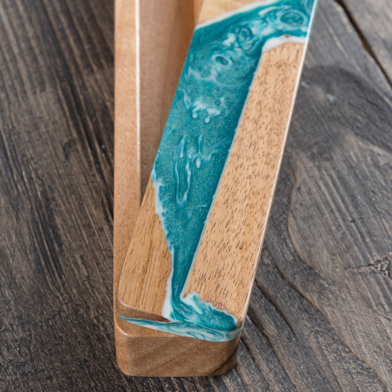 SeaFoam Wood Mezuzah