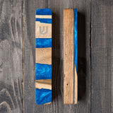 Blue Wood Mezuzah