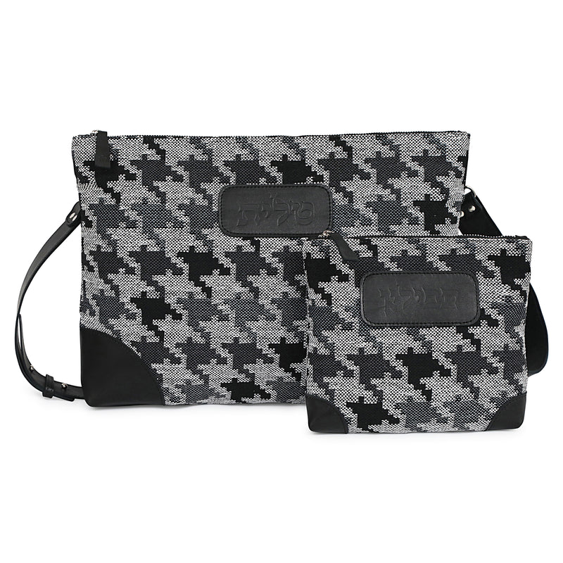 Kinor David Herringbone Talit and Tefillin Bags