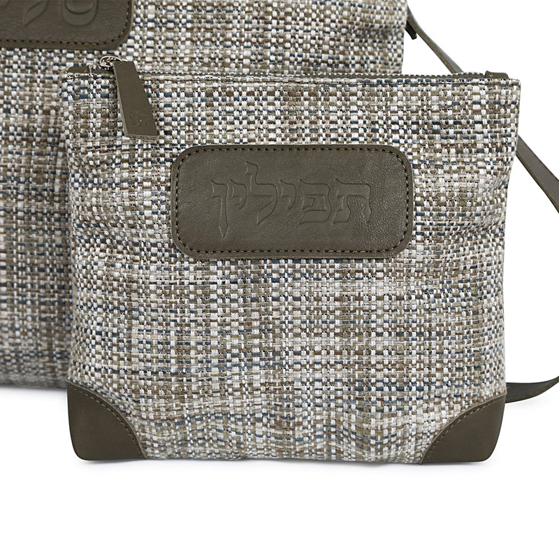 Kinor David Herringbone Talit and Tefillin Bags