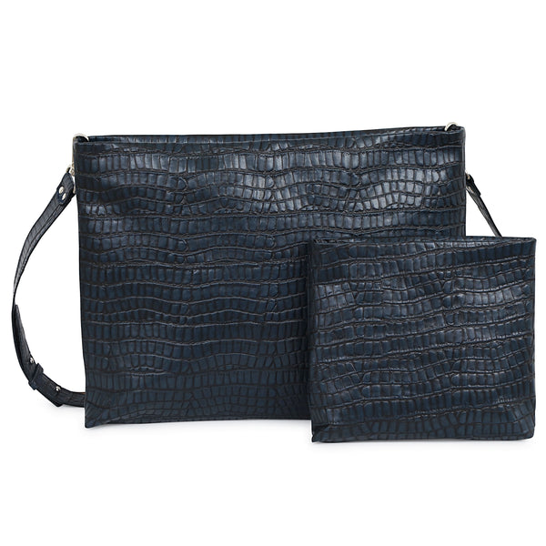 Kinor David Crocodile Leather Talit and Tefillin Bags