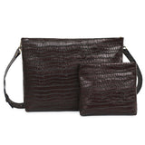 Kinor David Crocodile Leather Talit and Tefillin Bags