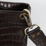 Kinor David Crocodile Leather Talit and Tefillin Bags