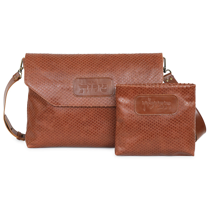 Snake Leather Talit and Tefillin Bags