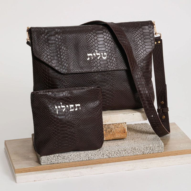 david king women's mid size leather backpack King David Leather Talit and Tefillin Bags – Hilda Khafif Modern Judaica