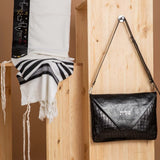 Magen David Leather Talit and Tefillin Bags