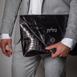 Magen David Leather Talit and Tefillin Bags