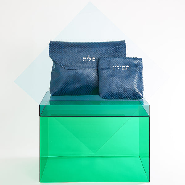 Snake Leather Talit and Tefillin Bags