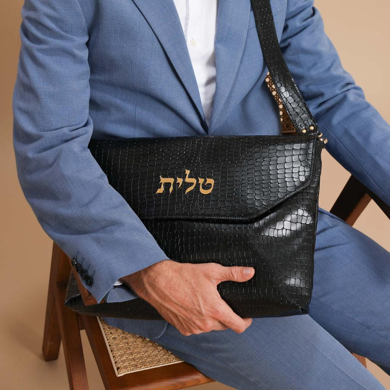 King David Leather Talit and Tefillin Bags